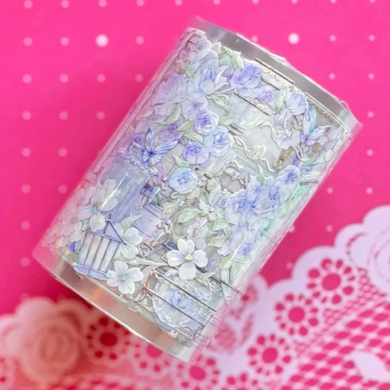 贝壳光 7 cm×10 m 100 cm loop 熏风至 海外マスキングテープ 海外マステ カーテン 窓 花