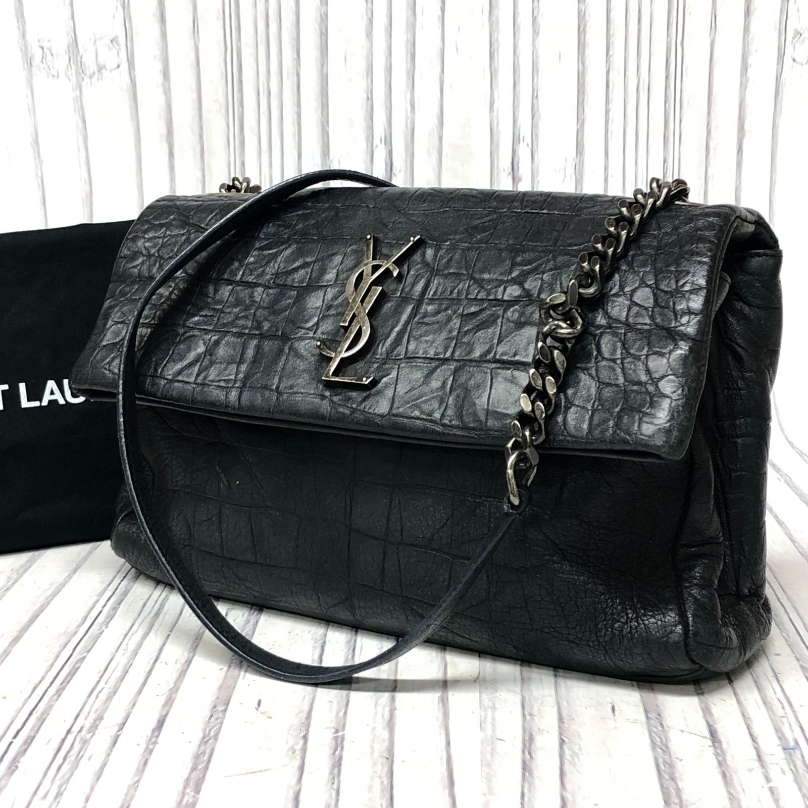 m001 F(100) YSL サンローラン ウエストハリウッド ショルダーバッグ 