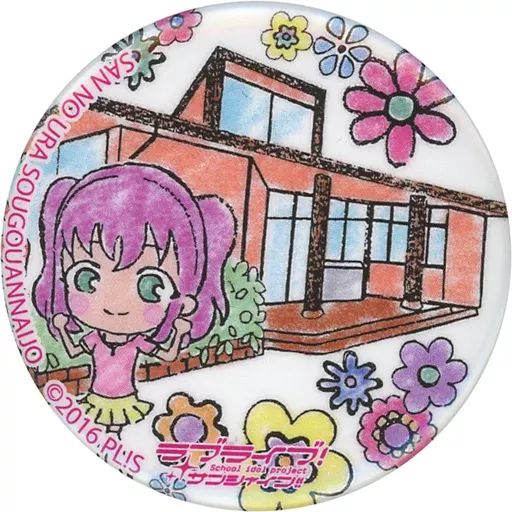 ラブライブ サンシャイン まちあるき 缶バッジ 黒澤 ルビィ 中古】バッジ・ビンズ 黒澤ルビィ 沼津 まちあるき缶バッジ(三の浦総合