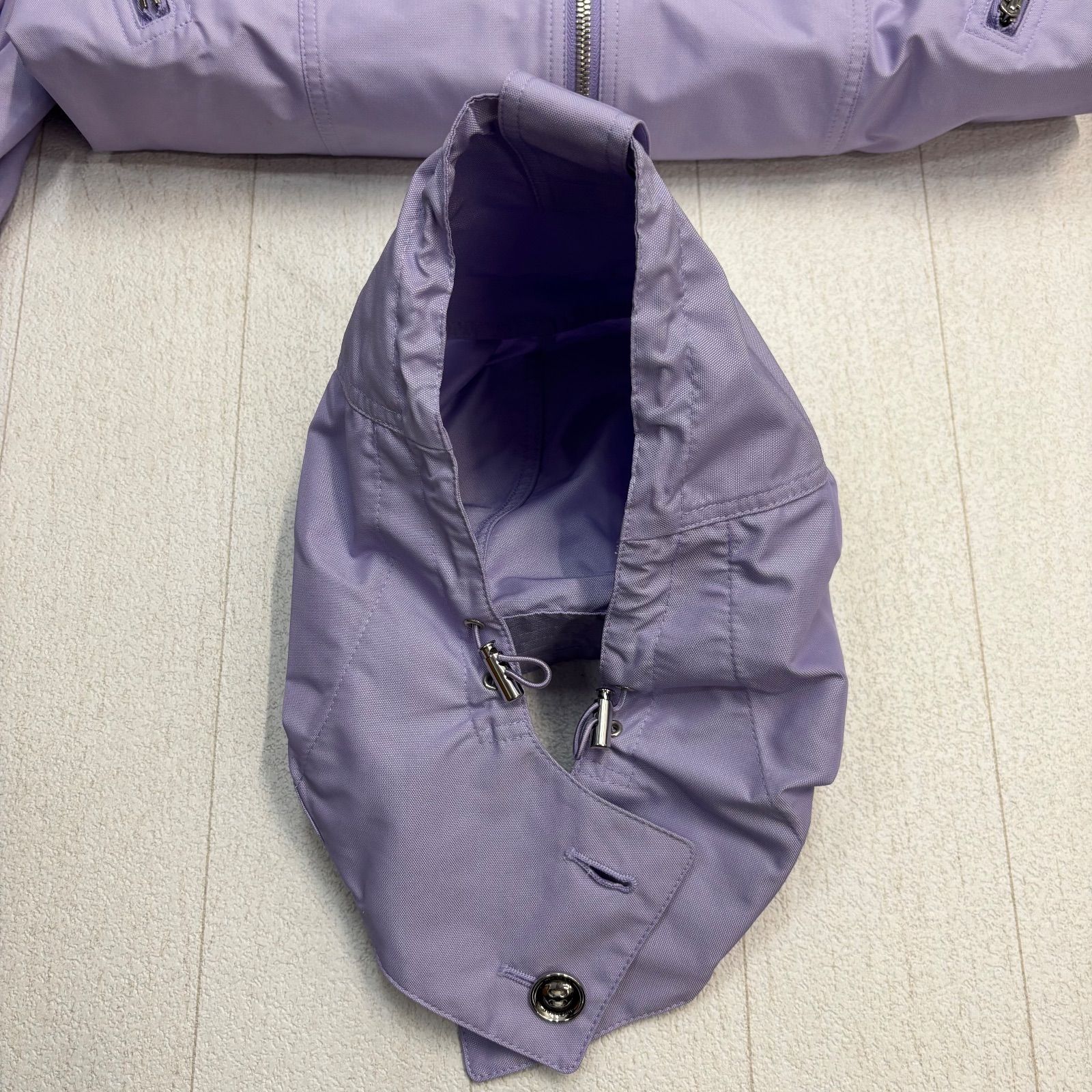 撥水加工　極美品　バーバリー　ステンカラーコート　ラベンダー　パープル ◼︎ 極美品 撥水加工 バーバリー ステンカラーコート ラベンダー