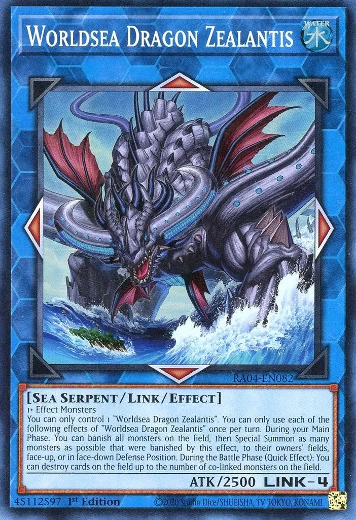 中古】遊戯王 RA04-EN082[SR]：Worldsea Dragon Zealantis/世海龍ジー