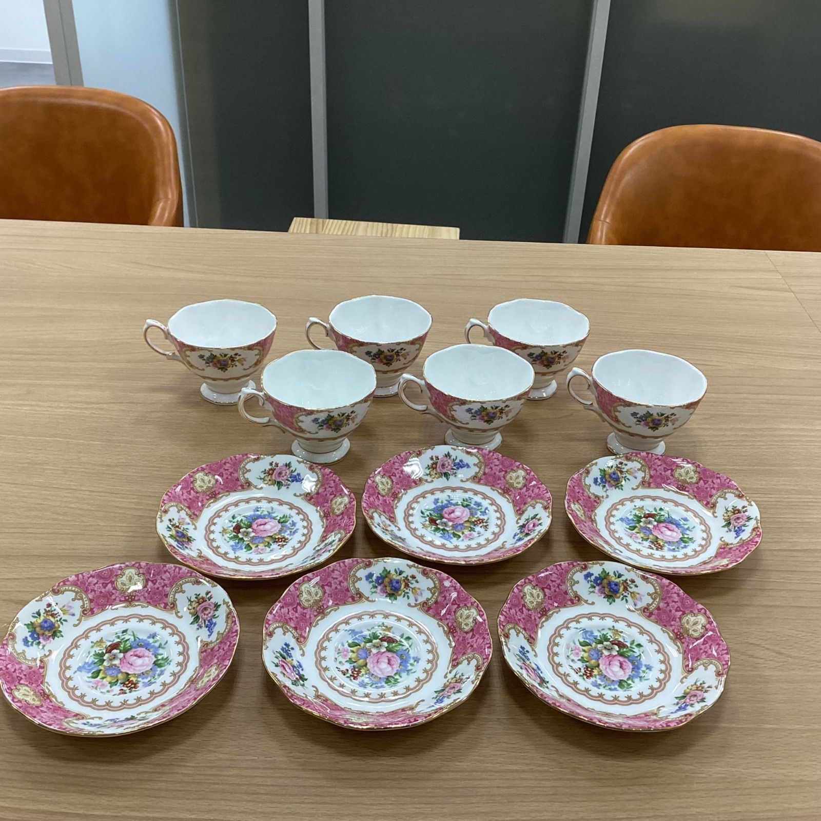 MA 414 ロイヤルアルバート レディーカーライル カップソーサー 6客