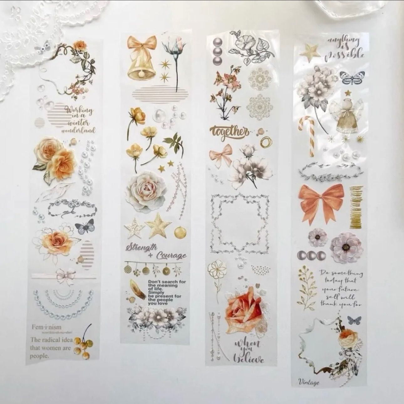  PET 日落大道 6 cm 10 m 108 loop 海外マスキングテープ 海外マステ 花 リボン 英字 マスキングテープ テープ マスキングテープ