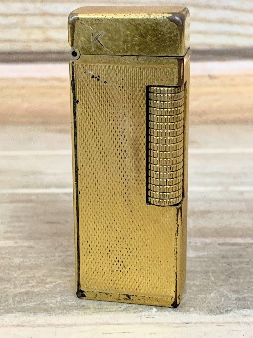 Dunhill ダンヒル ライター ゴールド 喫煙具 品 火花 済