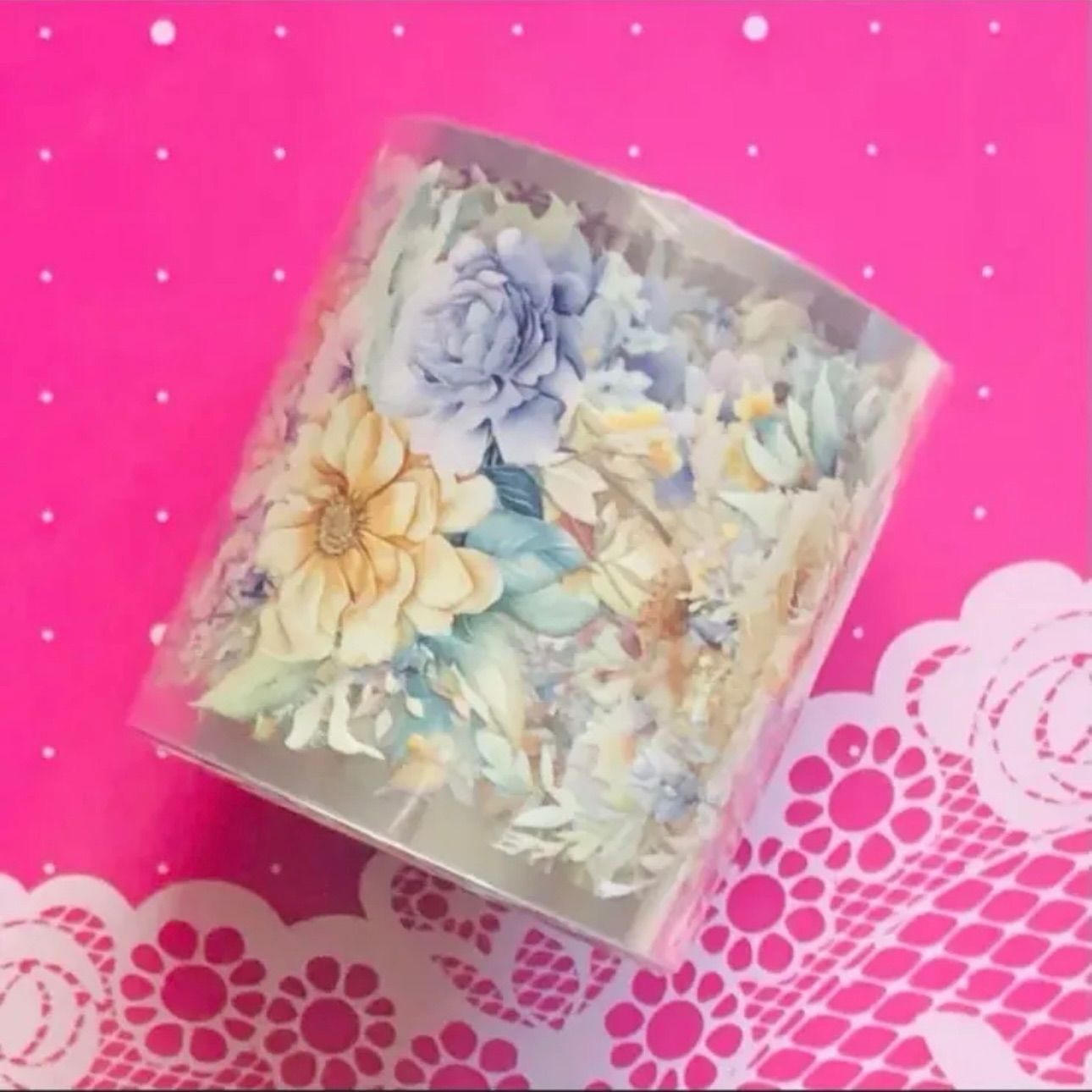 ♡SALE♡ PET 5cm×10m 花海的前奏 海外マスキングテープ 海外マステ 花