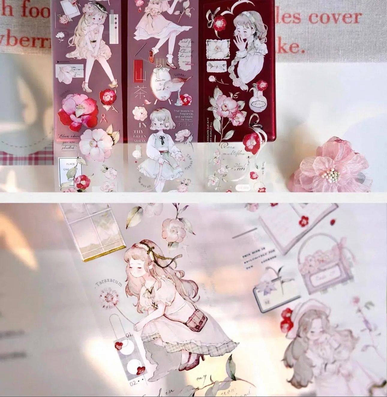 PET 薇花之院 5 cm 10 m 100 loop 海外マスキングテープ 海外マステ 花 人物