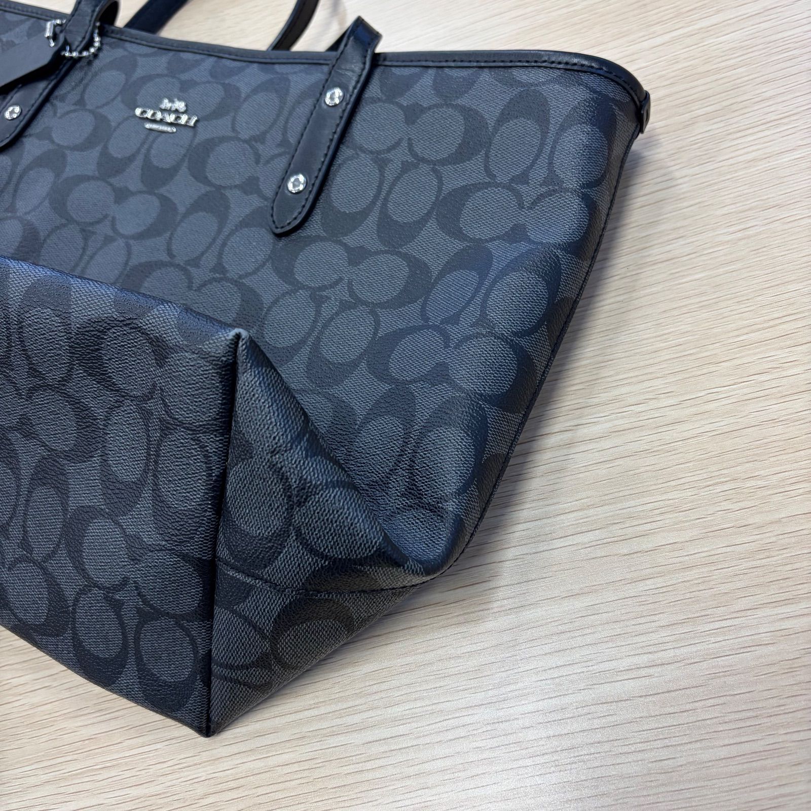 COACH コーチ トートバッグ シグネチャーシティ ジップトップトート