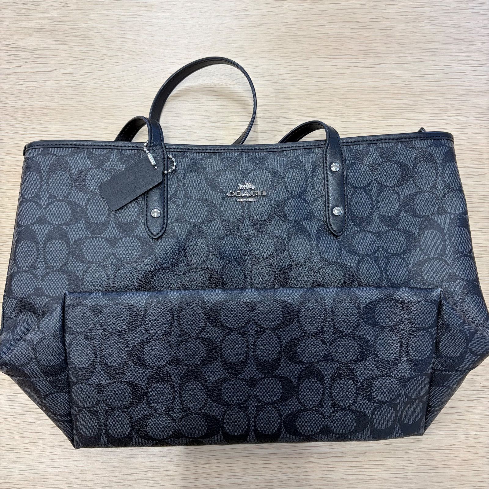 COACH コーチ トートバッグ シグネチャーシティ ジップトップトート