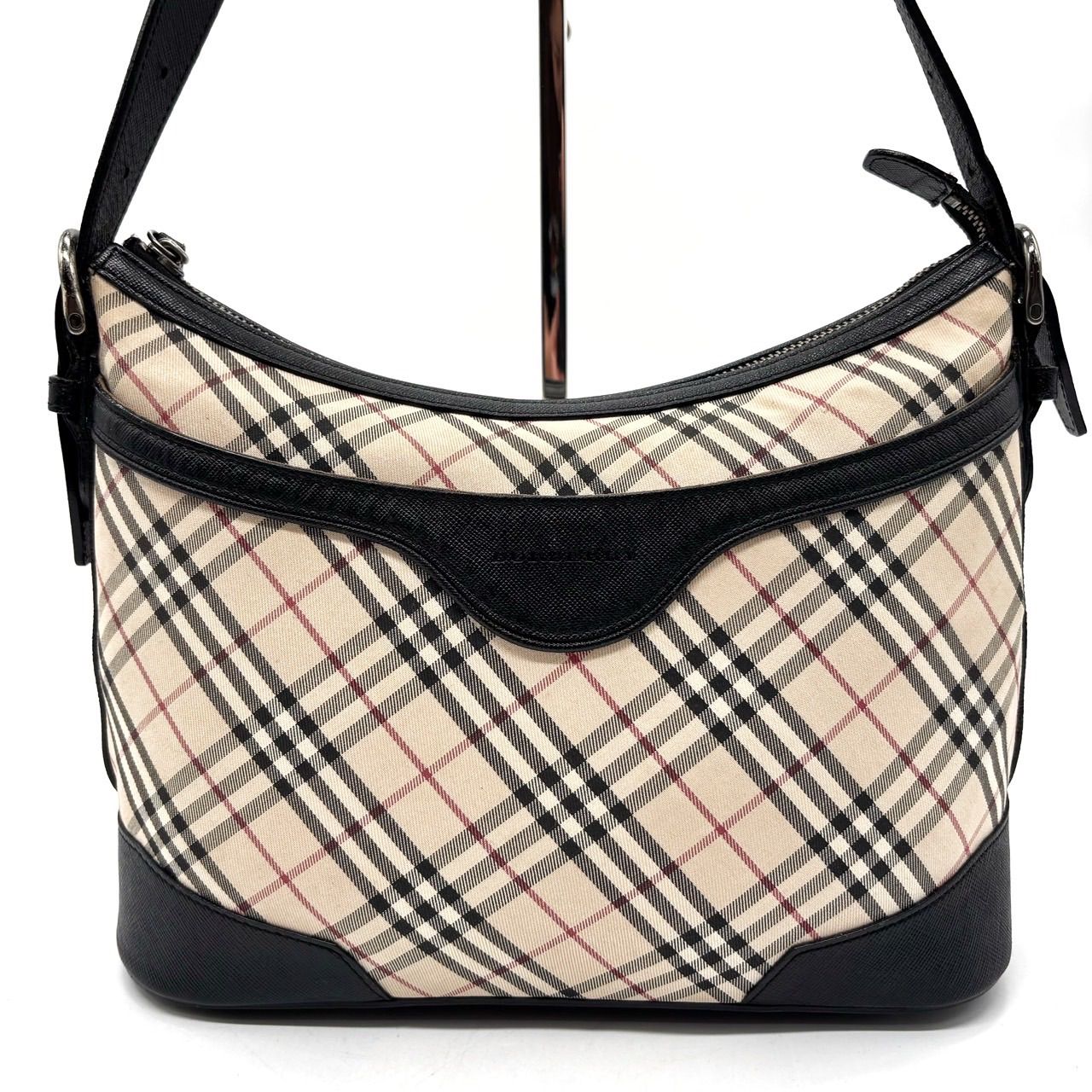 良品 ✨ BURBERRY バーバリー ノバチェック レザー ハンドバッグ