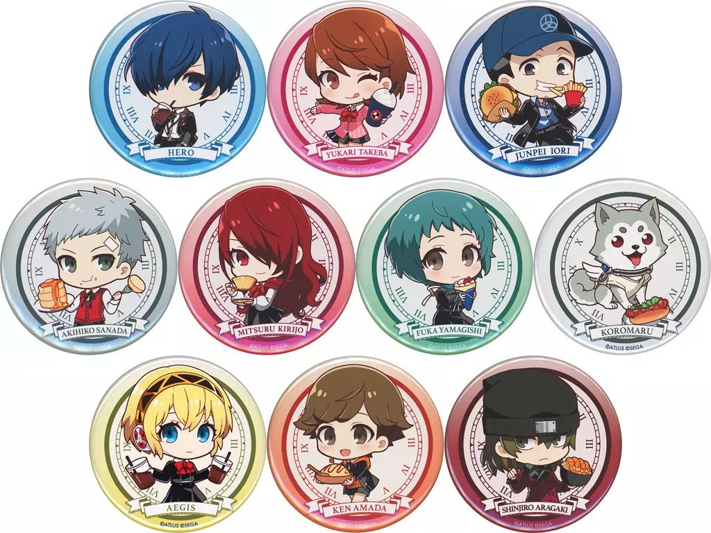 バッジ・ビンズ 全10種セット 「ペルソナ3 リロード COLLABORATIONCAFE