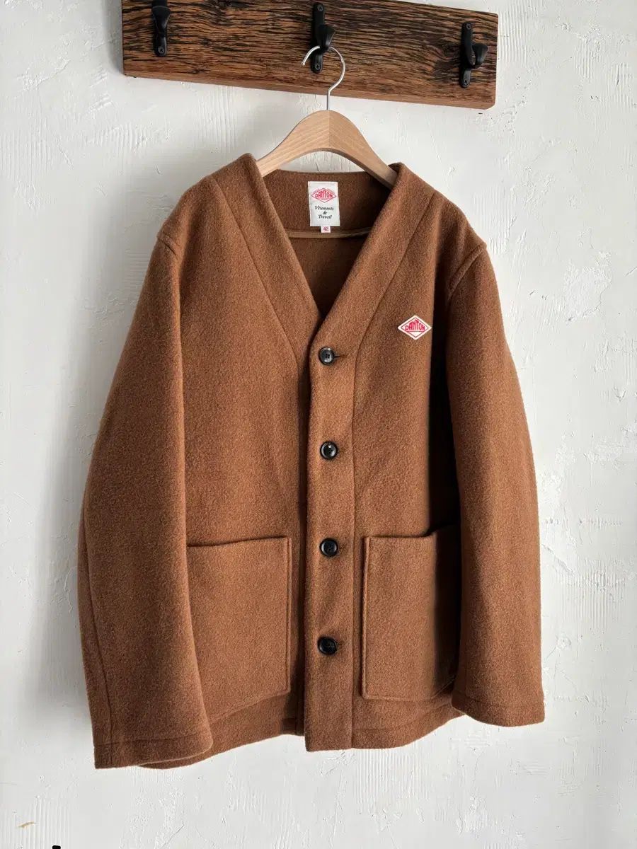 Danton ダントン レス ブラウン ウール ジャケット