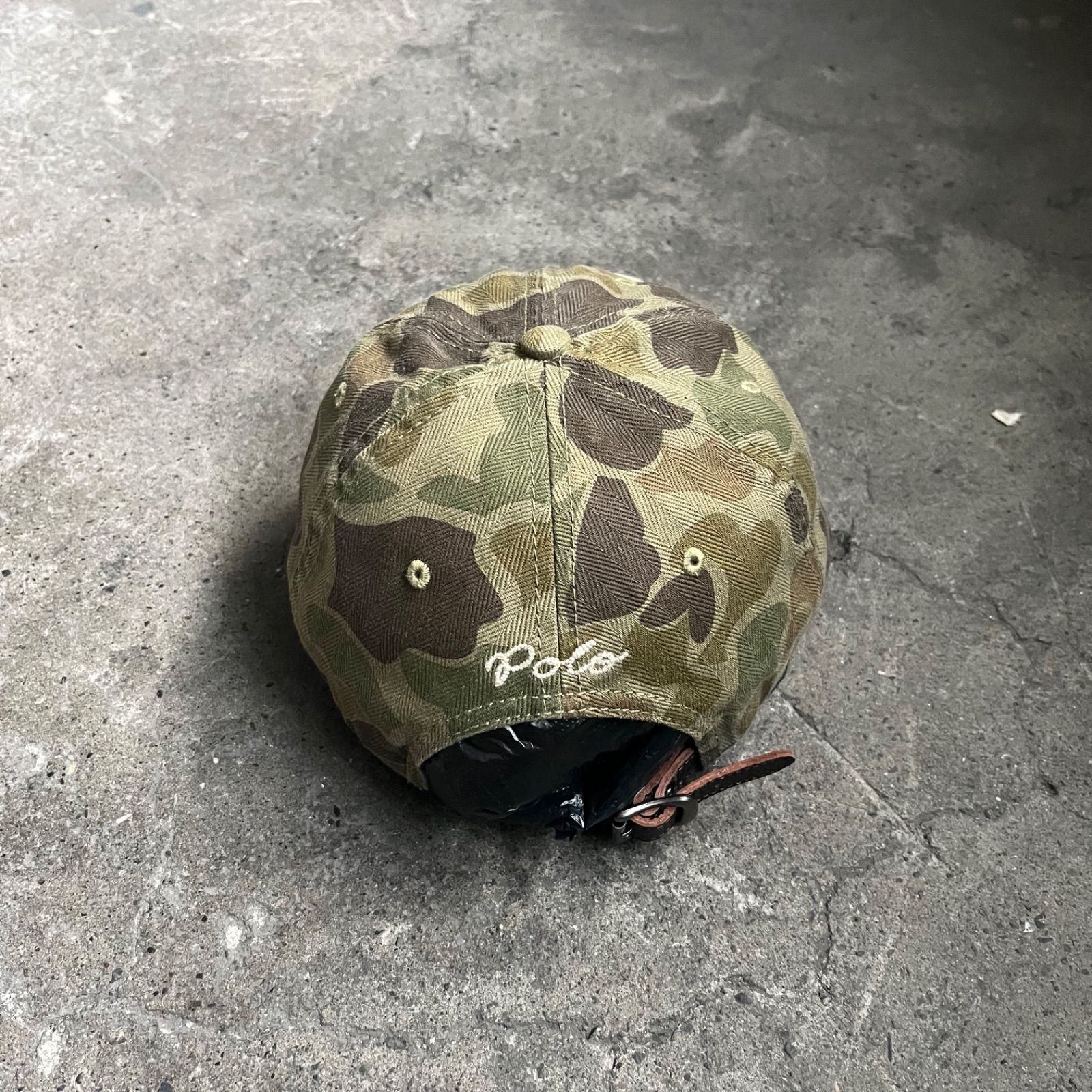 迷彩柄 Polo Ralph Laurenカモ ヘリンボーン ボールキャップ Ralph Lauren ラルフ ローレン 迷彩 カモフラ ヘリンボーン ボール