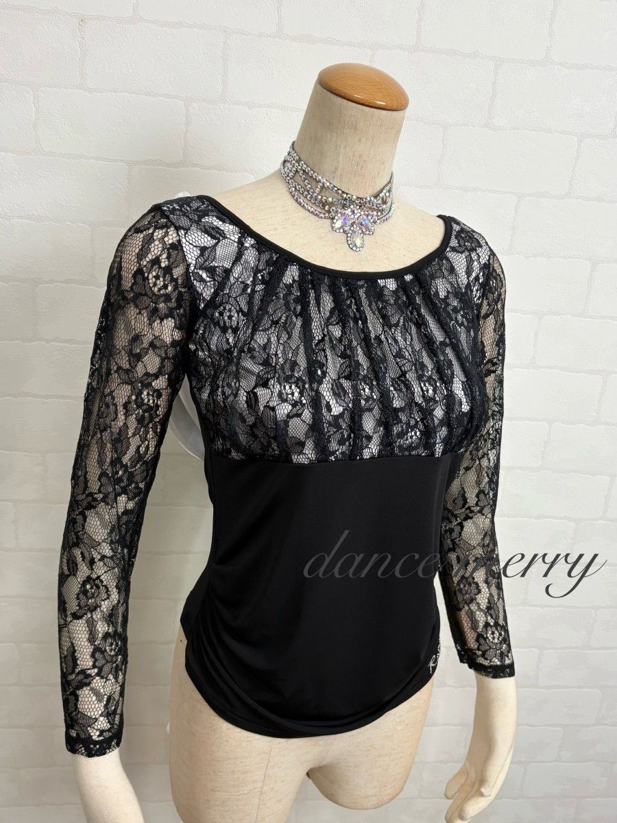 MERRY】新品 社交ダンス 豪華 ツーピース セットアップ 黒 ベージュ