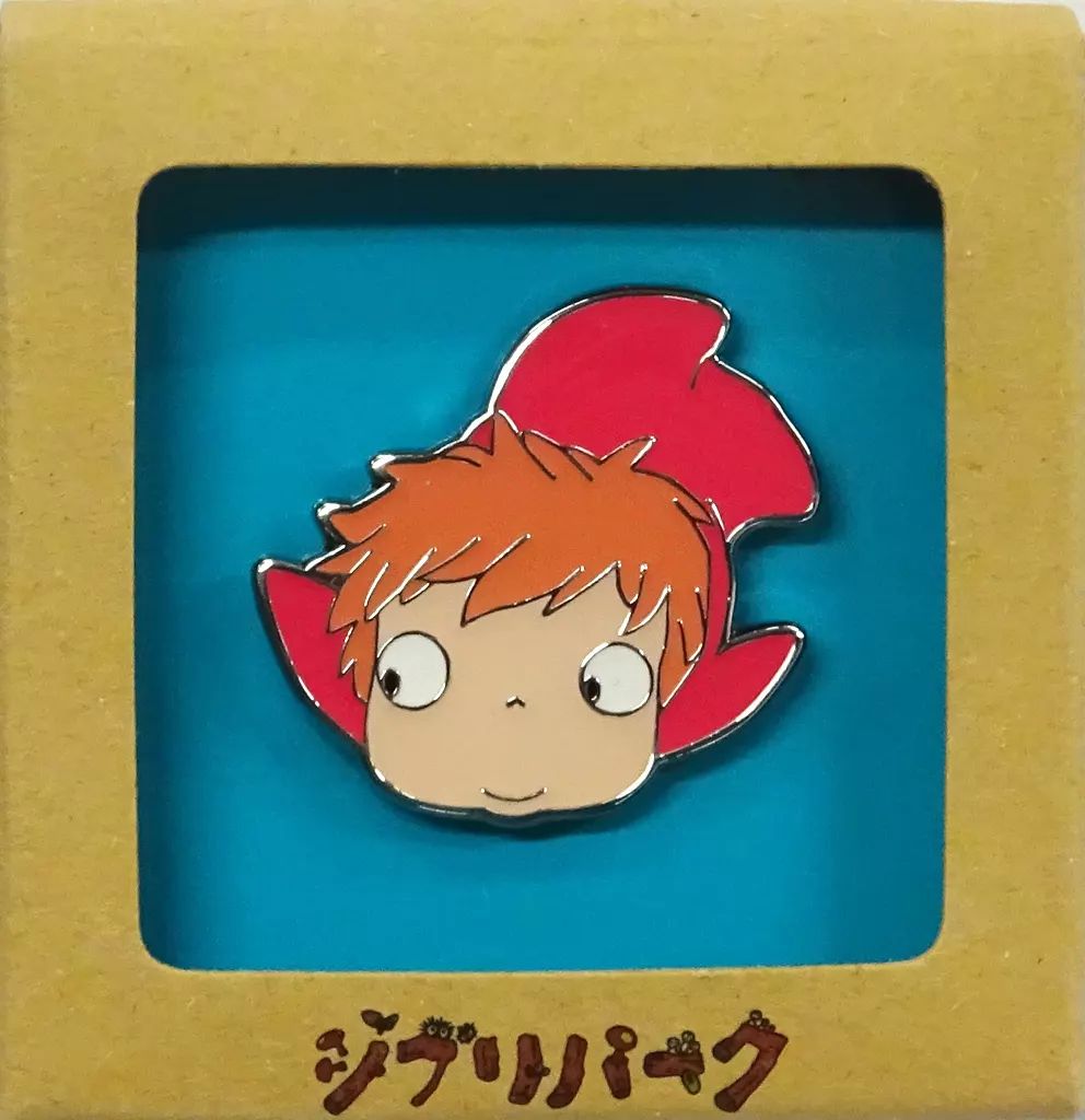 中古】バッジ・ビンズ ポニョ ピンバッジ 「崖の上のポニョ」 ジブリ
