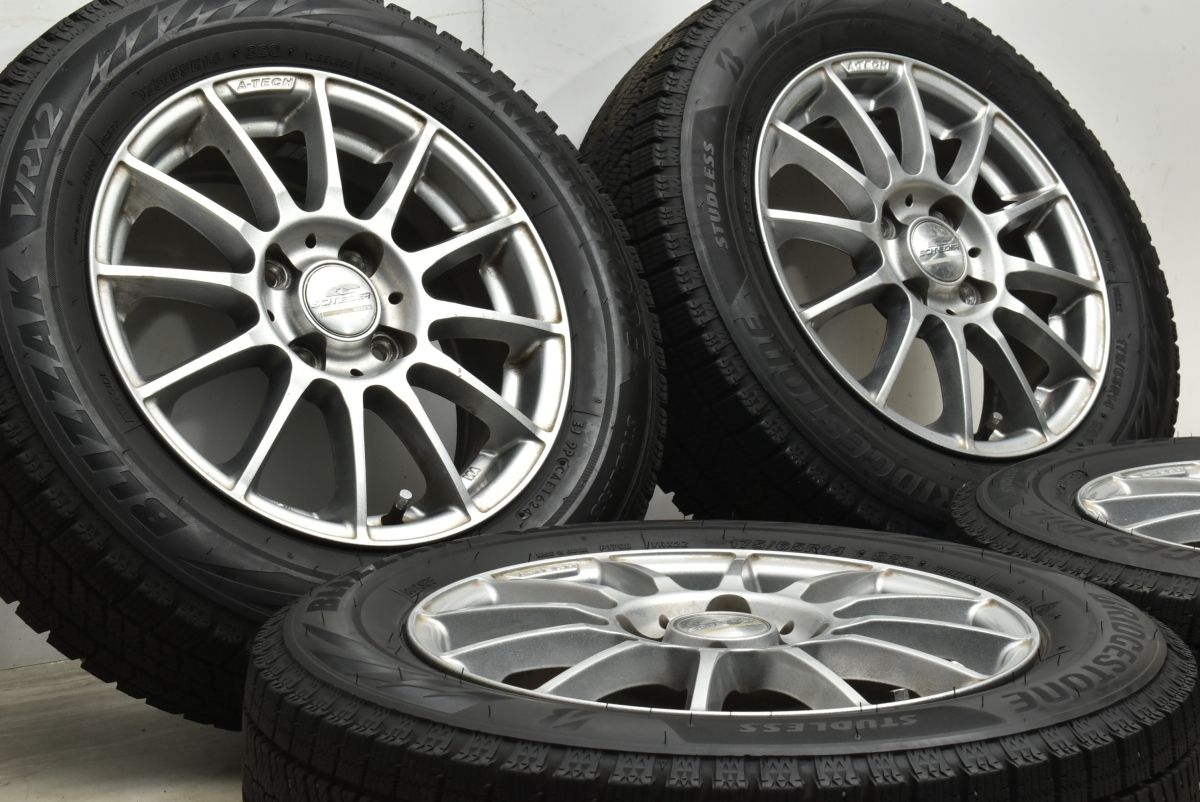 製 バリ溝 シュナイダー 14 in 5 J 45 PCD 100 ブリヂストン ブリザック VRX 2 175 65 R パッソ ヴィッツ ノート デミオ 可