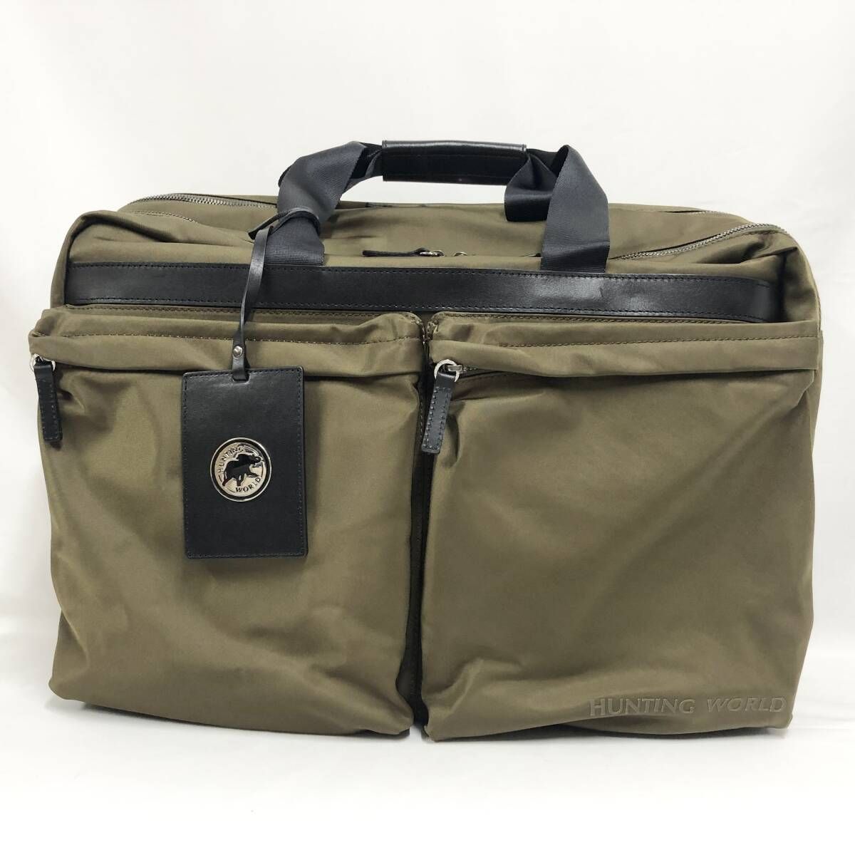 新品未使用 HUNTING WORLD×AOURE 3WAYビジネスバッグ カーキ - メルカリ