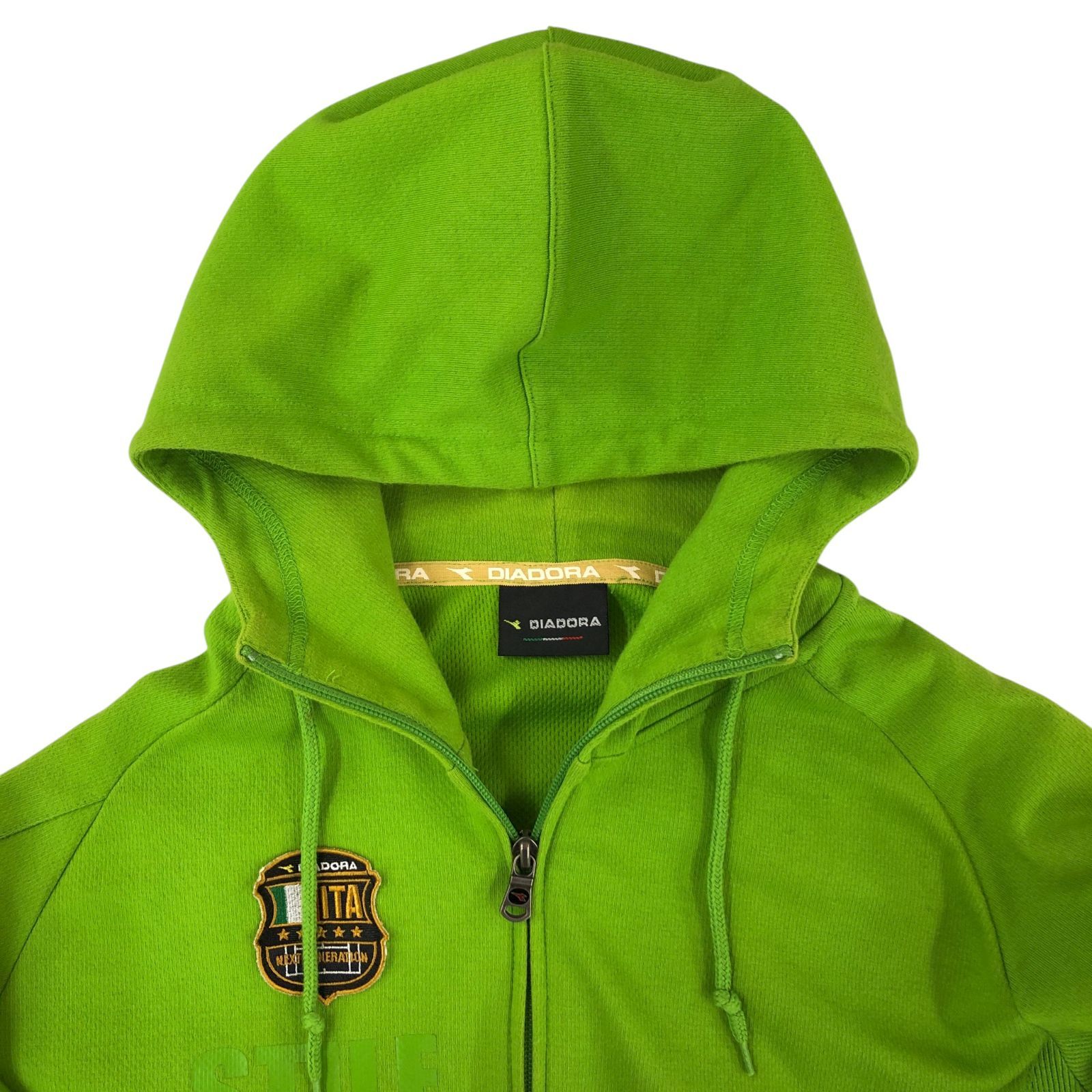 ZM1666 DIADORA ディアドラ パーカー サイズM ライトグリーン スポーツ