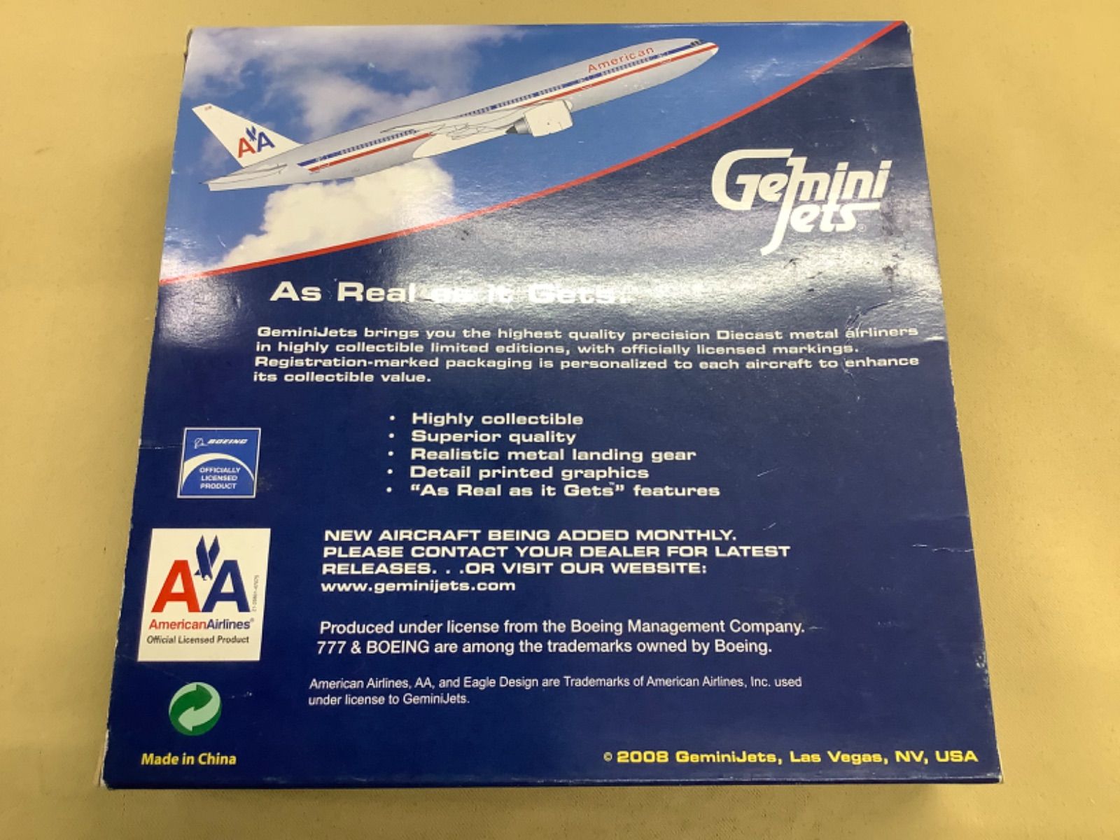 Gemini Jets アメリカン航空 1/400 ボーイング777-200ER - メルカリ