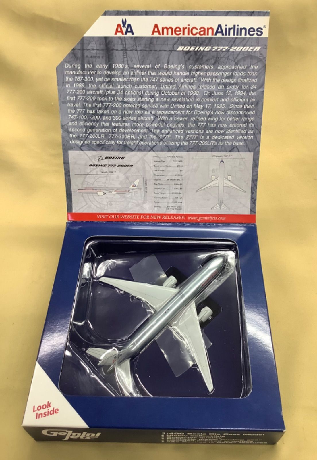 Gemini Jets アメリカン航空 1/400 ボーイング777-200ER - メルカリ