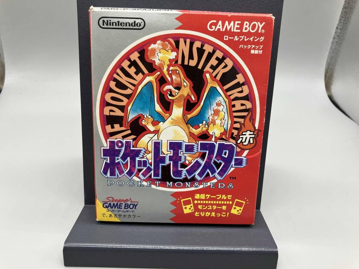 ポケットモンスター 赤 Nintendo ゲームボーイ GB POCKET MONSTER RED 箱 説明書 付き