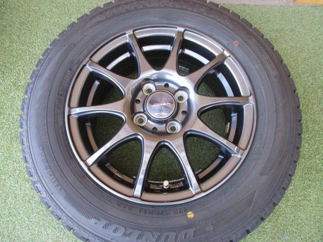 み ヴェルバ 175 70 R 14 スタッドレスタイヤ４本SET ヴィッツ アクア フィット