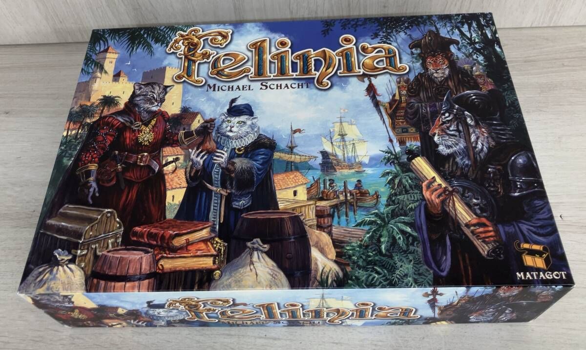 Felinia フェリニア 海外版 日本語訳解説書付き 木製コマ割れや変形あり