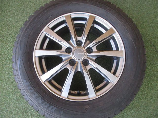 み グラス 195 65 R 15 スタッドレスタイヤ４本SET プリウス ウィッシュ アリオン インプレッサスポーツ