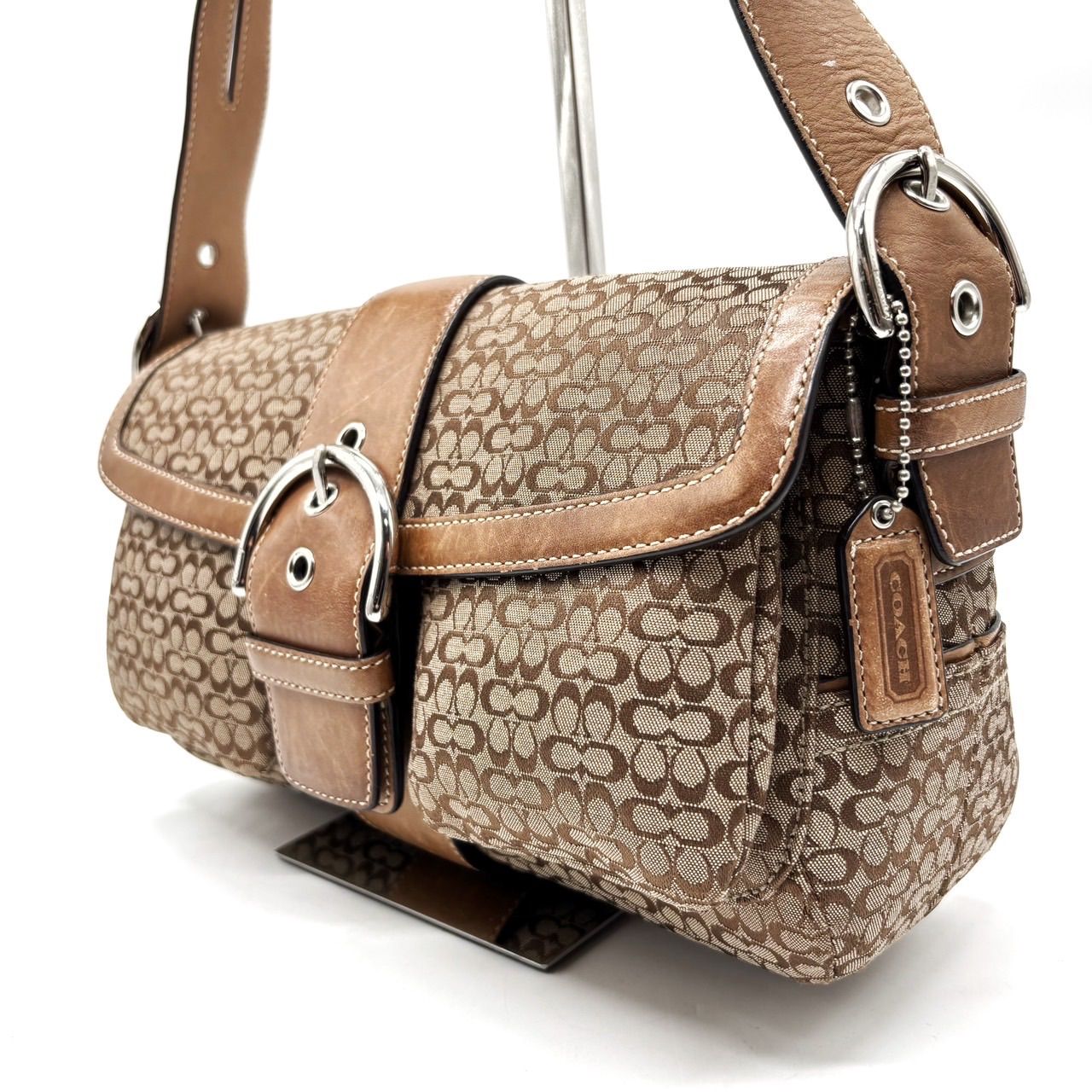 ✨良品✨ COACH コーチ シグネチャー ベルト ハンドバッグ トート