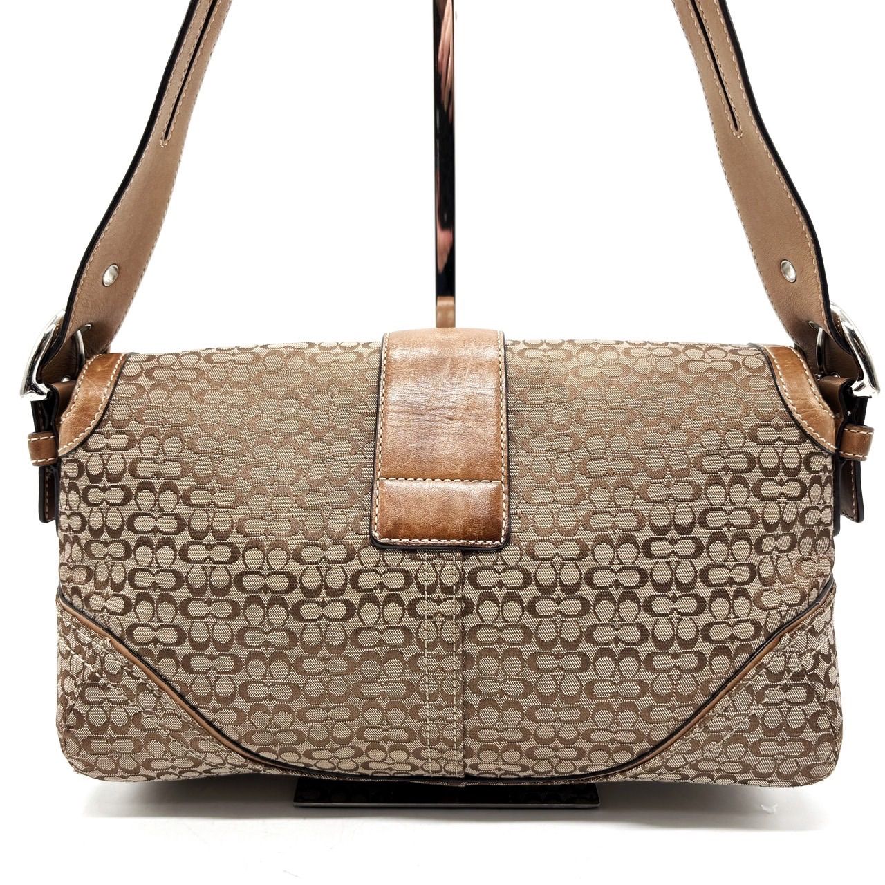 ✨良品✨ COACH コーチ シグネチャー ベルト ハンドバッグ トート