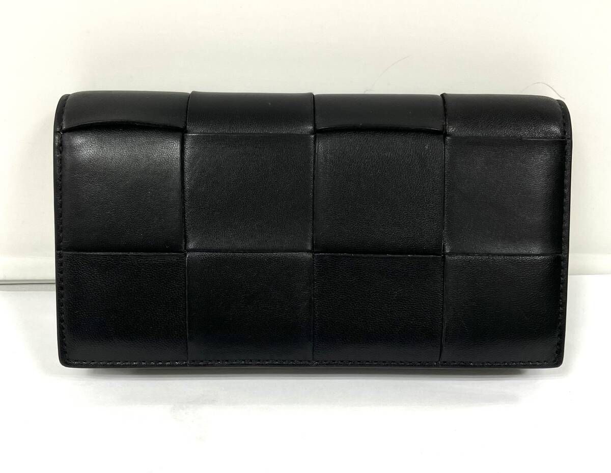 BOTTEGA VENETA ボッテガヴェネタ マキシイントレチャート 二つ折り長財布