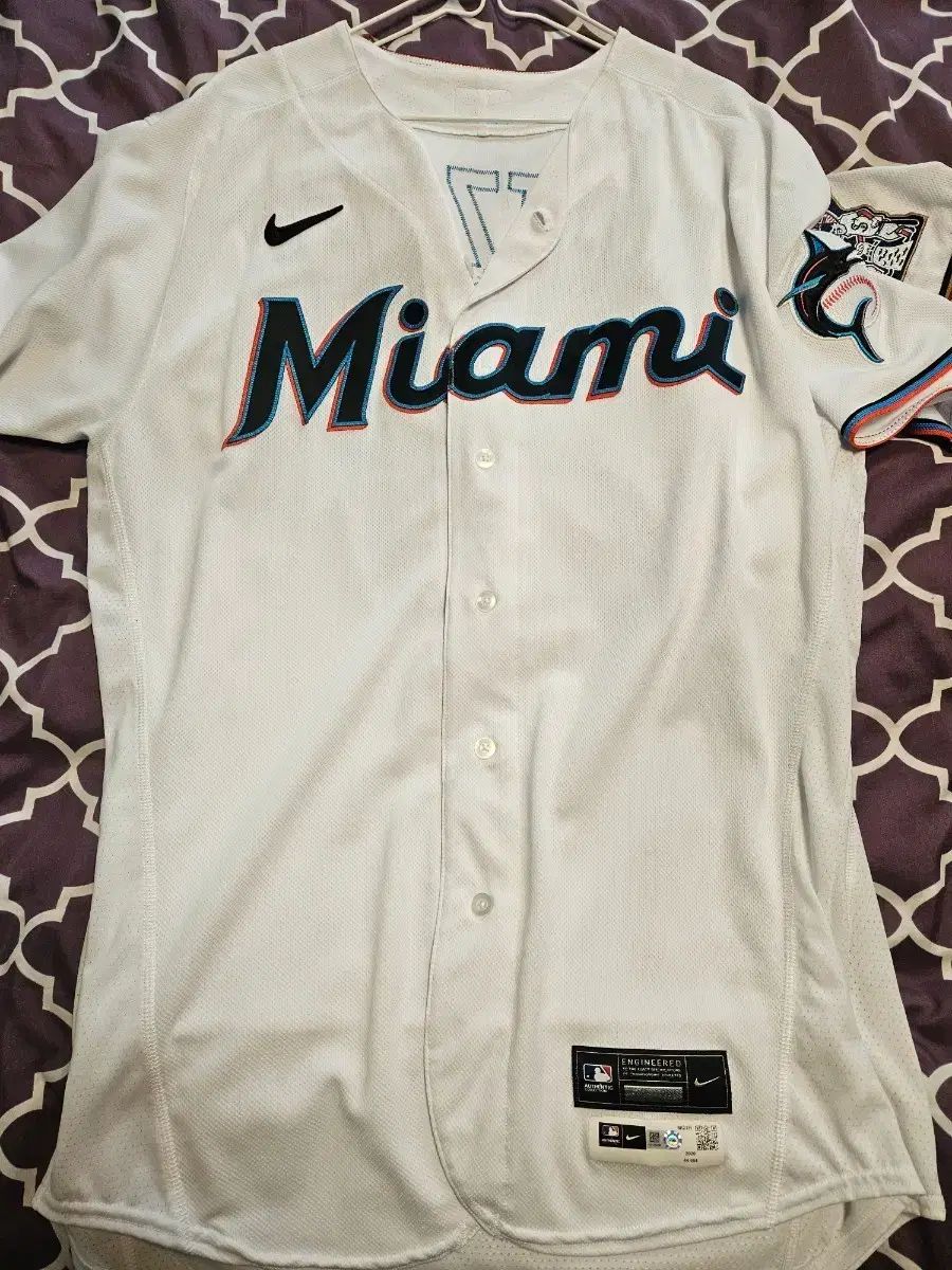 NIKE MLB マーリンズ アセンティック 支給品 ジャージ