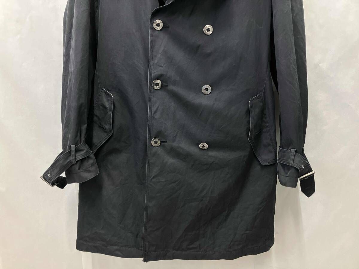 BURBERRY BLACK LABEL トレンチコート LLサイズ 黒 ブラック