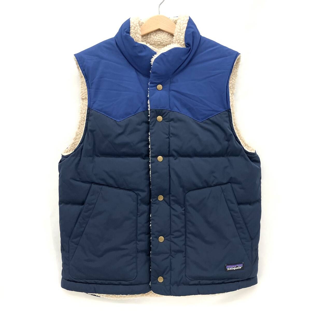 Patagonia パタゴニア リバーシブルダウンベスト ブルー ネイビー サイズフリー