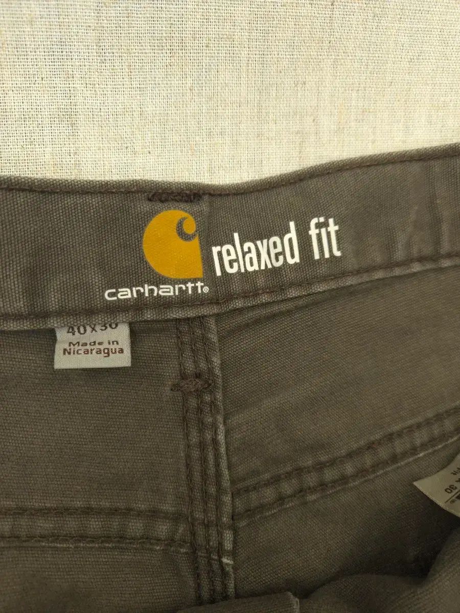 Carhartt カーハート リラックスフィット ブラウン コットン パンツ