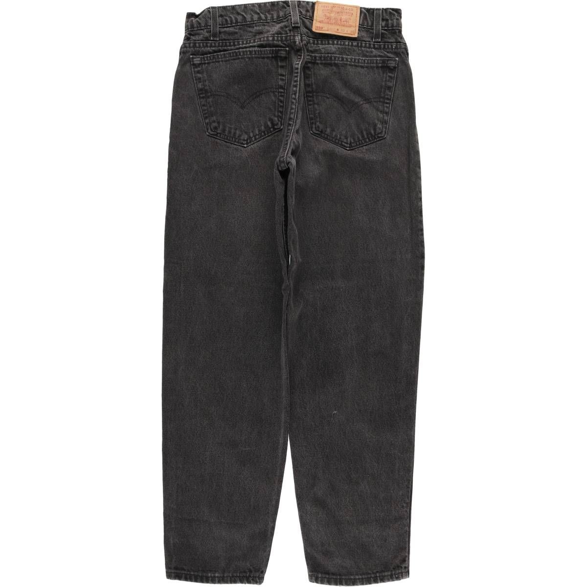 古着 90年代 リーバイス Levi s 00550 0260 RELAXED FIT TAPERED LEG ブラックデニム テーパードデニムパンツ evb 030872