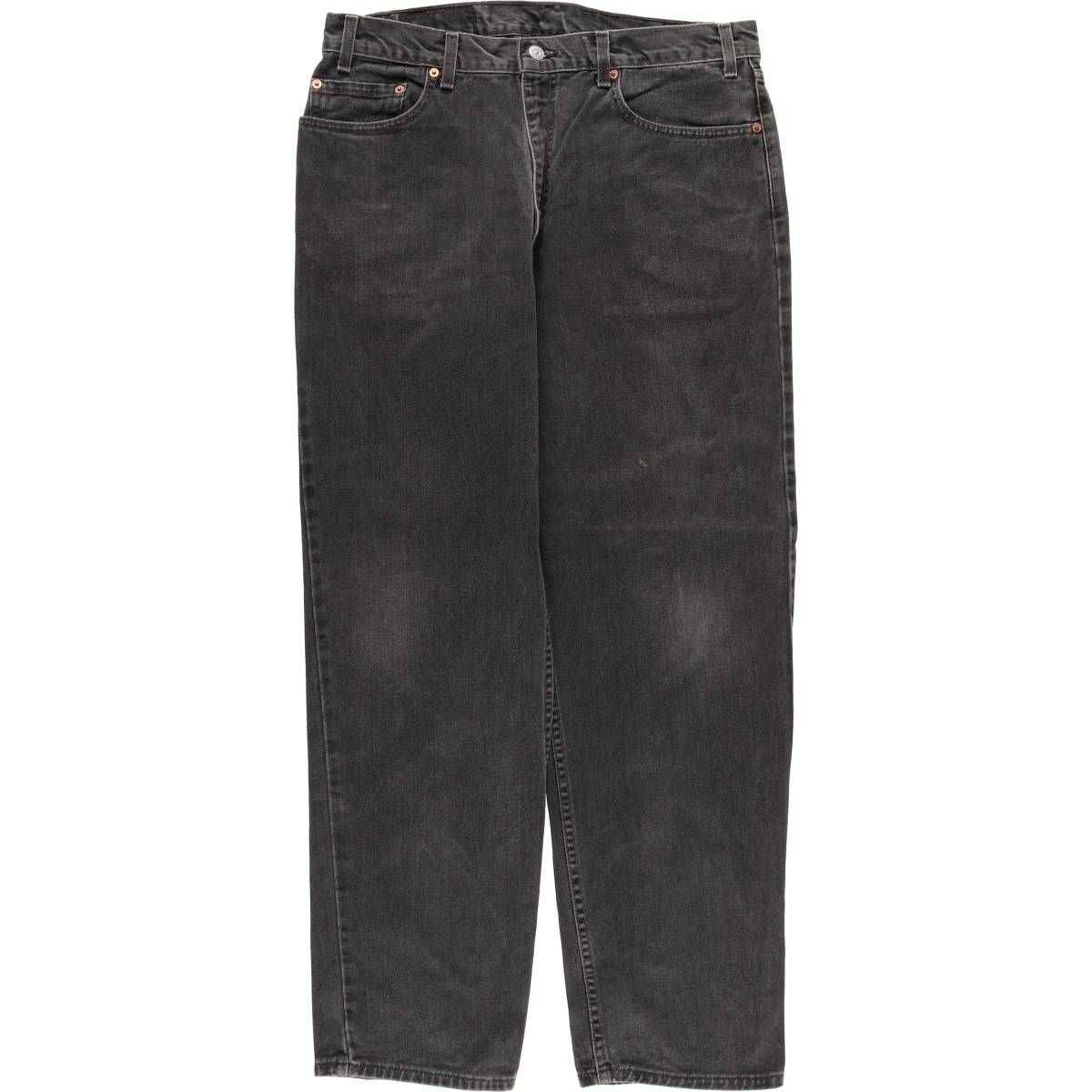 古着 00年代 リーバイス Levi s 550 RELAXED FIT ブラックデニム テーパードデニムパンツ メンズw 35相当 evb 030876