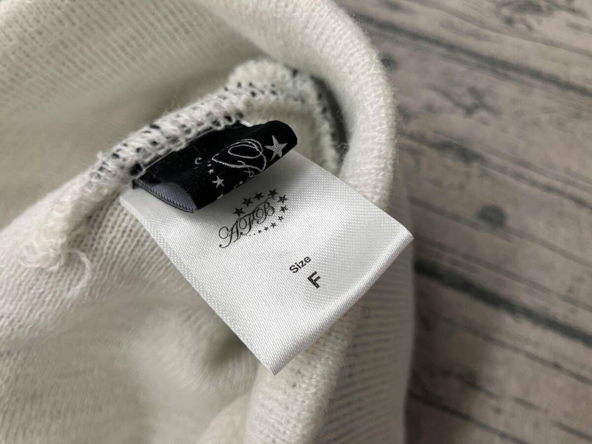 AFB ニット帽 ビーニー ホワイト 星 STAR WHT サイズフリー