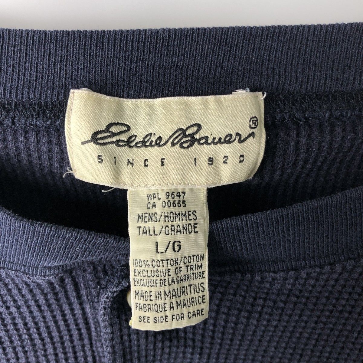 古着 エディーバウアー Eddie Bauer ヘンリーネック サーマルロンT