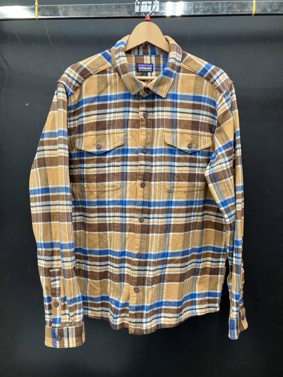 Patagonia パタゴニア ネルシャツ サイズL オーカー系