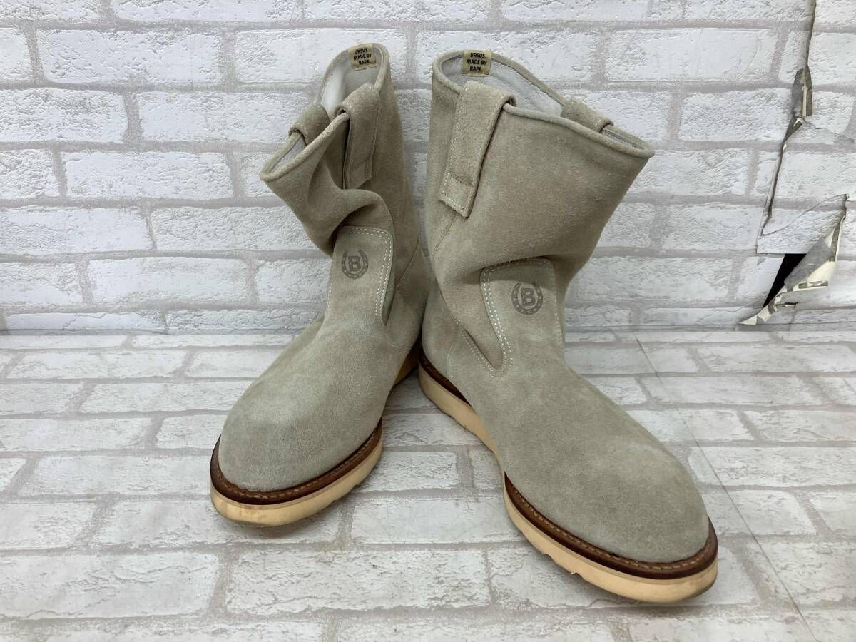 A BATHING APE ア ベイシング エイプ ペコスブーツ メンズ サンドベージュ size未記載 スエード