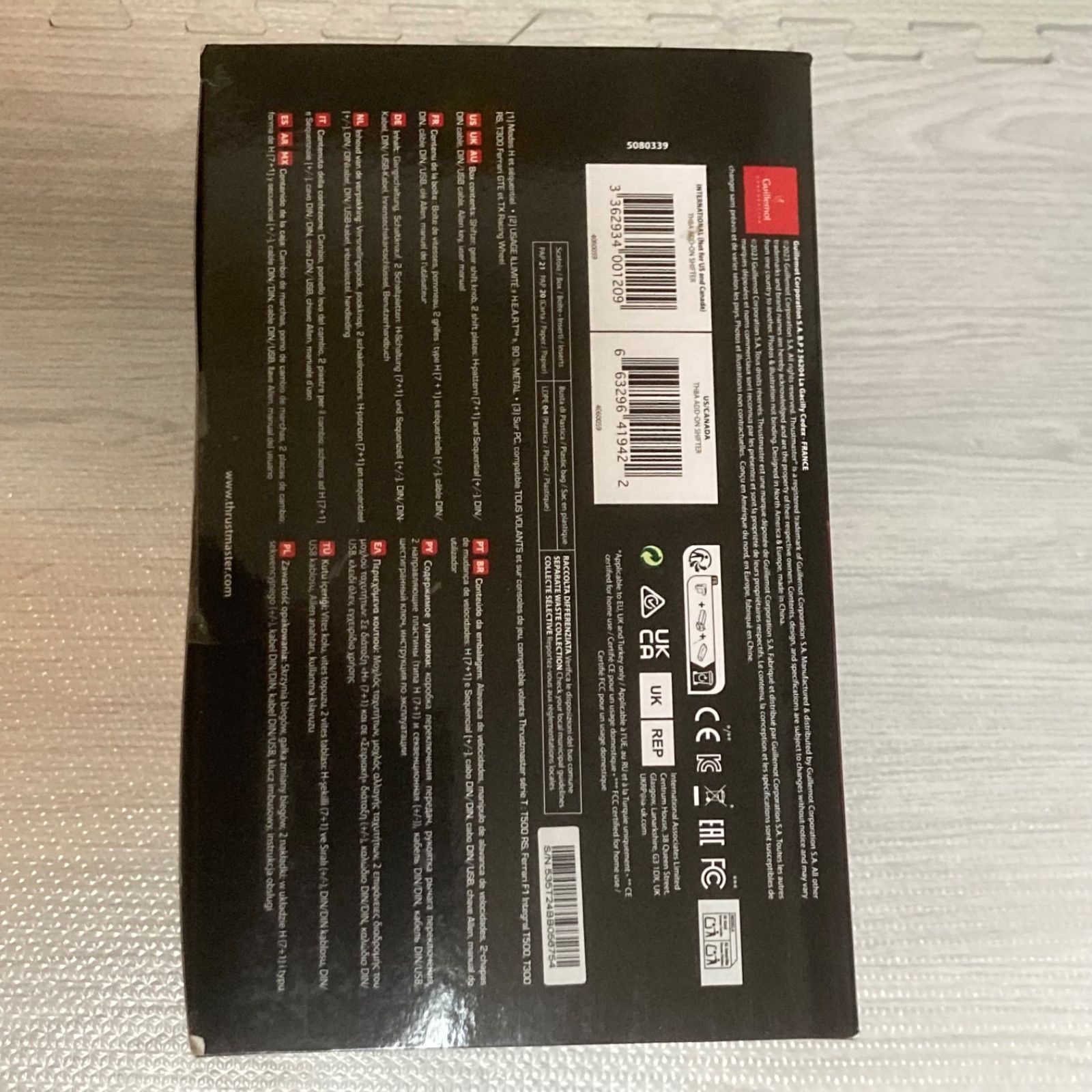 Thrustmaster スラストマスター シフター TH 8 A Add On Shifter PS 5 4 Xbox Series X S PC T 300 500 T-GT 598 対応 レーシングゲーム