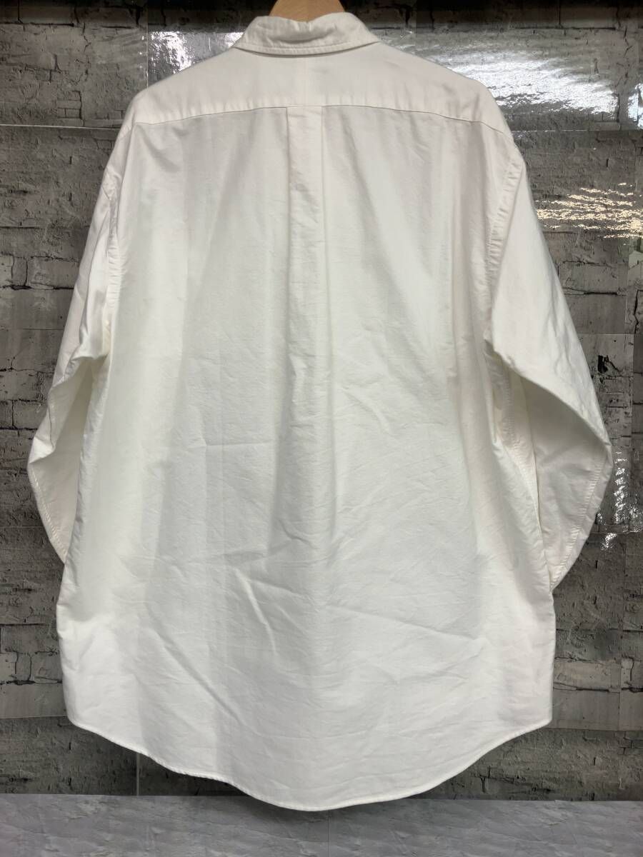 POLO RALPH LAUREN ポロラルフローレン 長袖シャツ THE BIG FIT 裾ポニー サイズM ホワイト