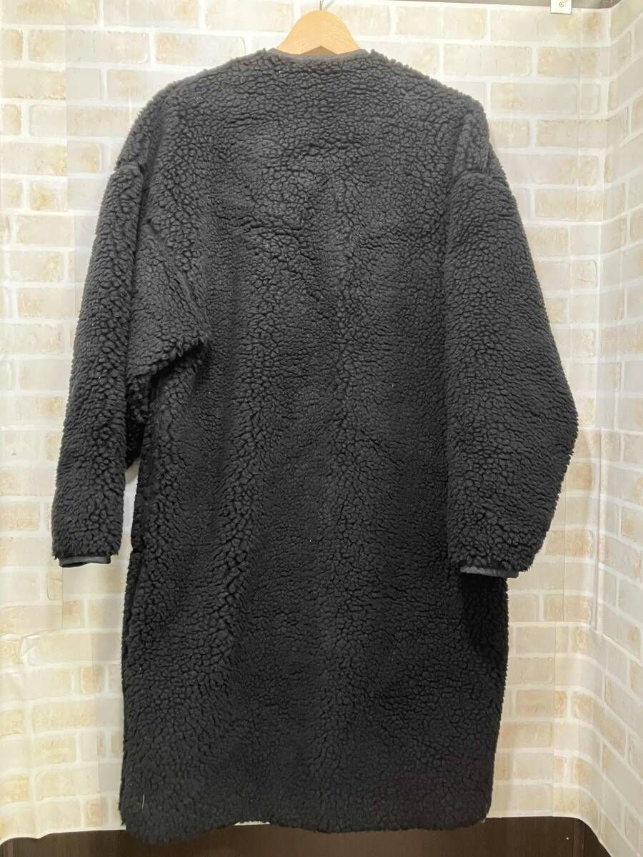 HYKE ボアロングコート ブラック お買い得品 サイズ1 HYKE ハイク ボア