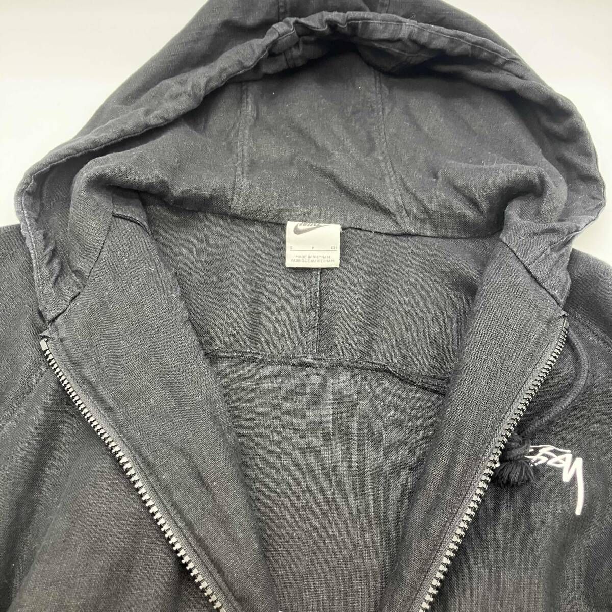 Stussy NIKE U NRG LINEN JACKET HOODIE BLACK ステューシー ナイキ U 