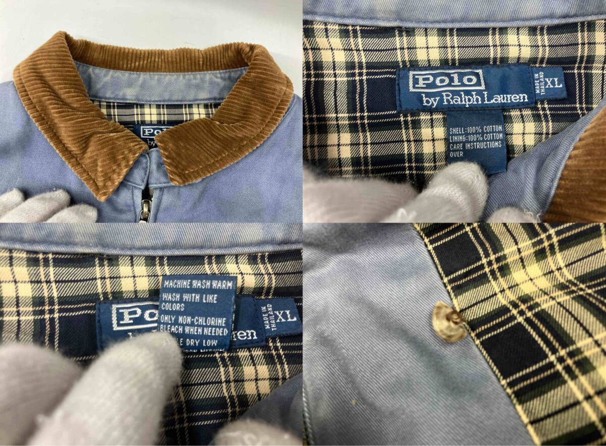 90s ラルフローレン スウィングトップ XL 襟コーデュロイ 90s POLO RALPH LAUREN ポロラルフローレン スウィングトップ ブルー