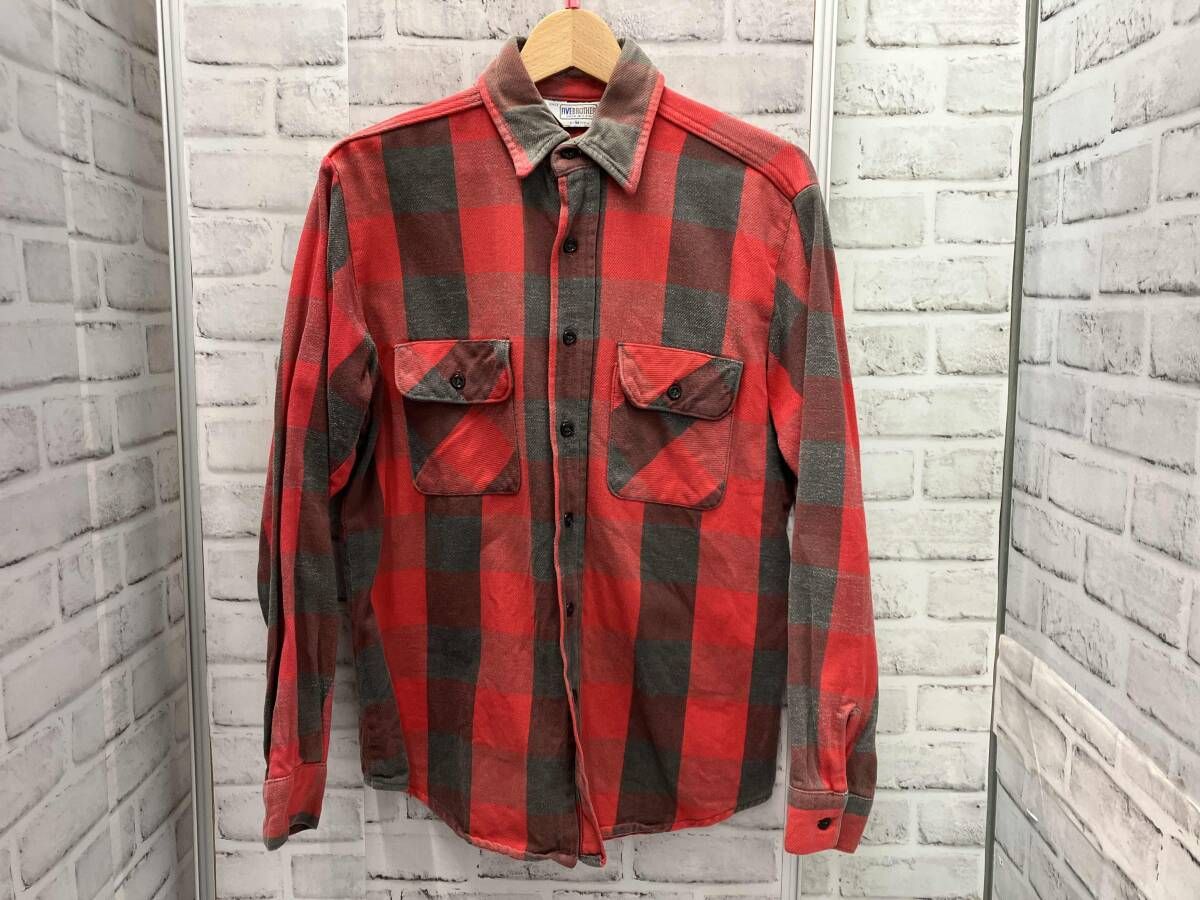 FIVE BROTHER 80 s ネルシャツ Mサイズ チェック レッド ファイブブラザー 古着