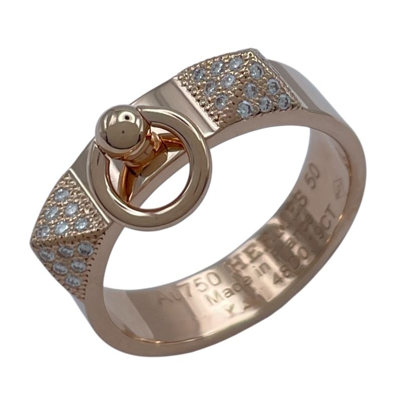 エルメス HERMES コリエドシアンダイヤリング ピンクゴールド Au 750 ジュエリー