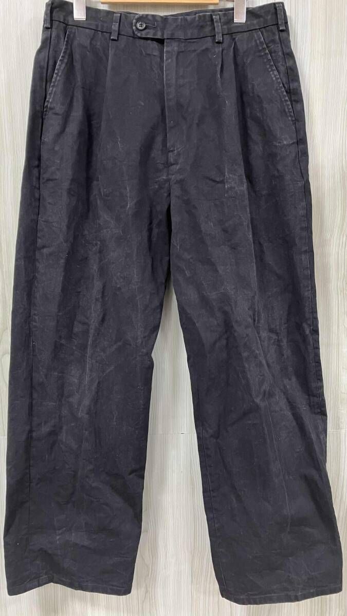 OVY/オヴィー/ロングパンツ/One Tuck Wide Chino Pants/ブラック/サイズXL/0128