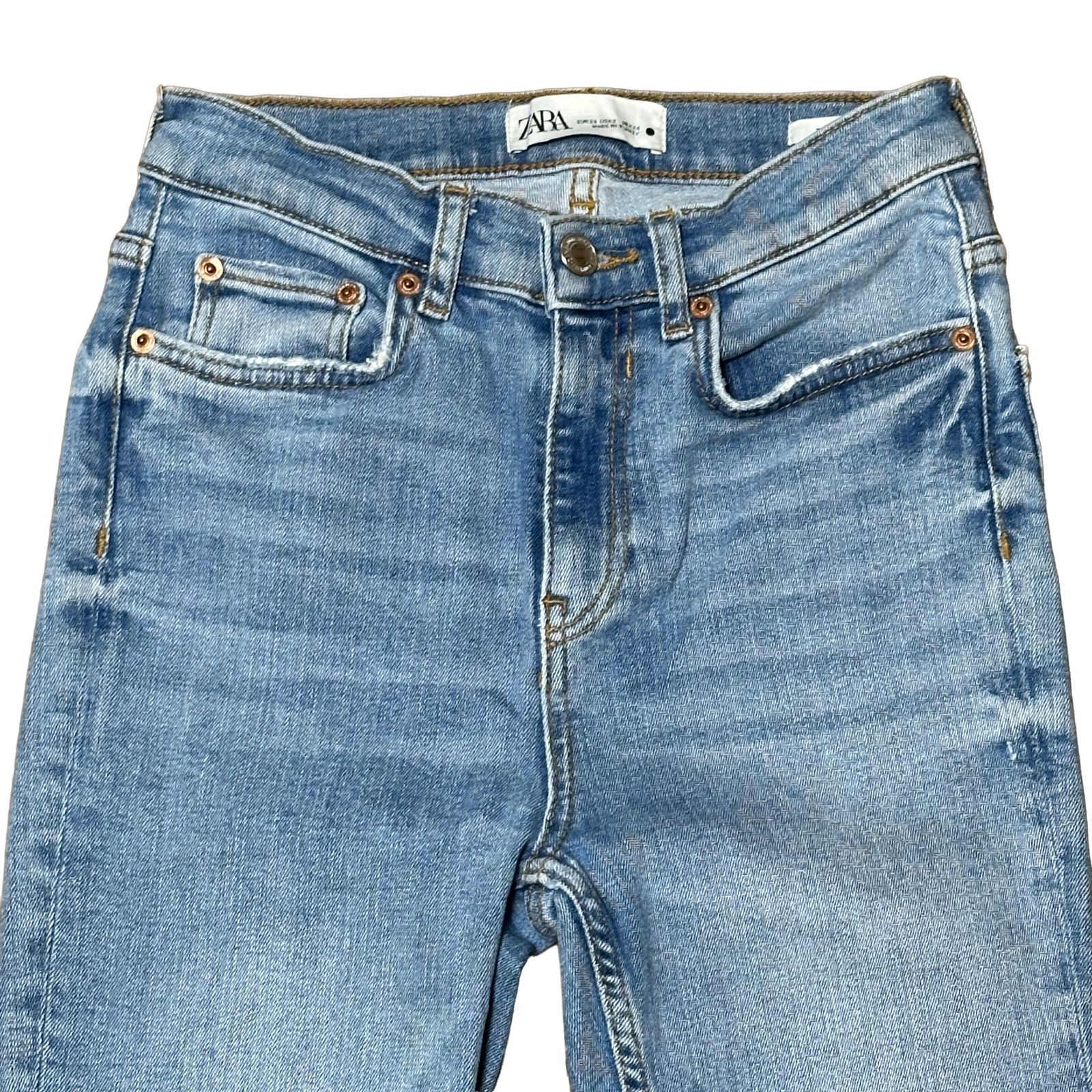 ZARA THE BOOTCUT ストレッチ ハイウエスト ブーツカットデニム ライト