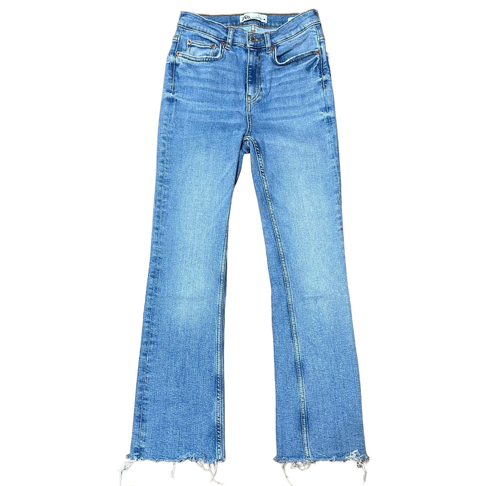 ZARA ハイウエスト ブーツカットデニム ZARA THE BOOTCUT ストレッチ ハイウエスト ブーツカットデニム ライト